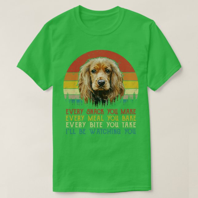 Retro Cocker spanjor varje gång du gör varje gång  T Shirt (Design framsida)