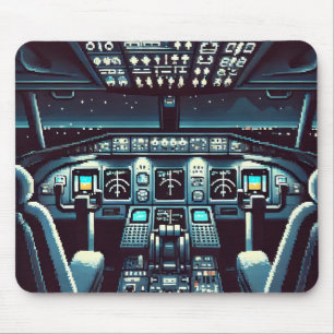 Retro Cockpit Mousepad (Mörk) Musmatta