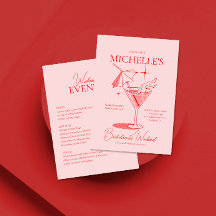 Retro Cocktail Bachelorette Helg Itinerary