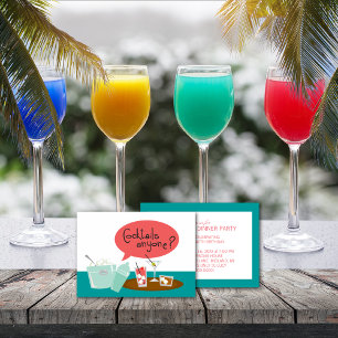 Retro Cocktail-gruppinbjudningar Inbjudningar