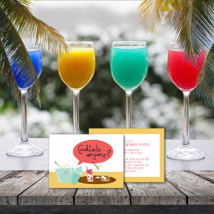 Retro Cocktail-gruppinbjudningar Inbjudningar