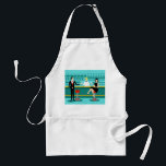 Retro Cocktail Lounge Apron Förkläde<br><div class="desc">Varje timme är lycklig-timmen med den här Retro Cocktail Lounge Apron. Den moderna designen i mitten av århundradet har en levande karaktär, 1960-talet stil, minimalistisk, tecknad teckning i en klassad, cocktail pub. Mot bakgrund av en vattenvägg kan vi se rader med dricksglas. Vi kan åtminstone se tealsilhuetterna av dricksglas. Pub...</div>