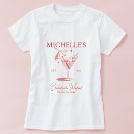 Retro Cocktail Möhippa Fest T Shirt