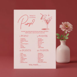 Retro Cocktail Möhippa Vad Har Du I Din Handväska Inbjudningar