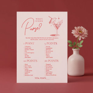 Retro Cocktail Möhippa Vad Har Du I Din Handväska Inbjudningar