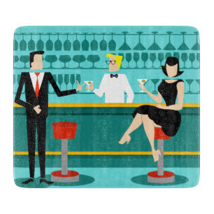 Retro cocktailbarskärbräda