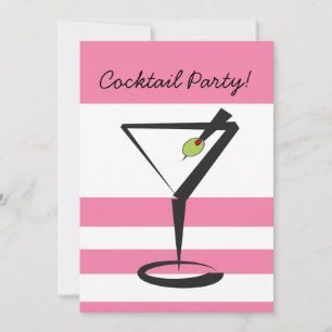 Retro cocktailparty inbjudan