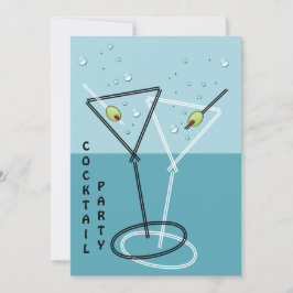 Retro cocktailpartyinbjudan inbjudningar