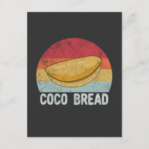 Retro Coco Bread Älskare Gift Vykort