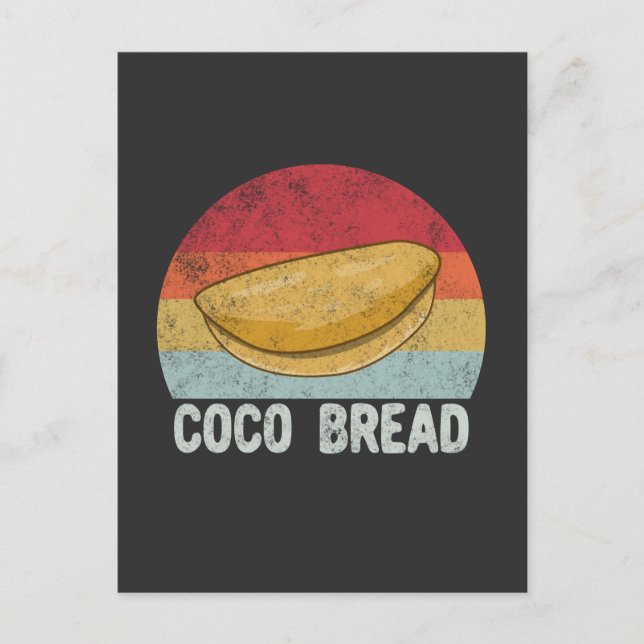 Retro Coco Bread Älskare Gift Vykort (Framsida)