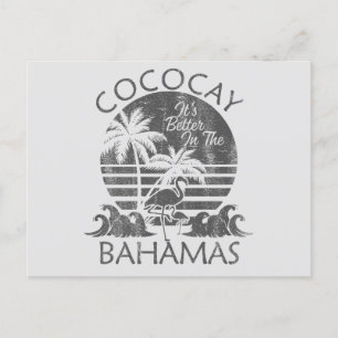 Retro CocoCay Bahamas vykort semester kryssning