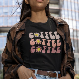 Retro Coffee Älskare T Shirt