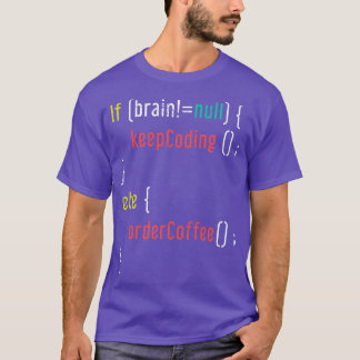 Retro Coffee Funny Programmer T Shirt