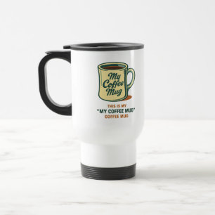 Retro Coffee Humor Design Mugg