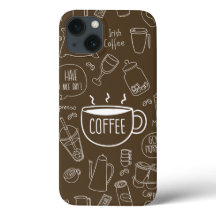 Retro Coffee Kopp Mönster Mugg - Perfekten Barista