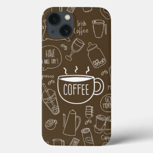 Retro Coffee Kopp Mönster Mugg - Perfekten Barista