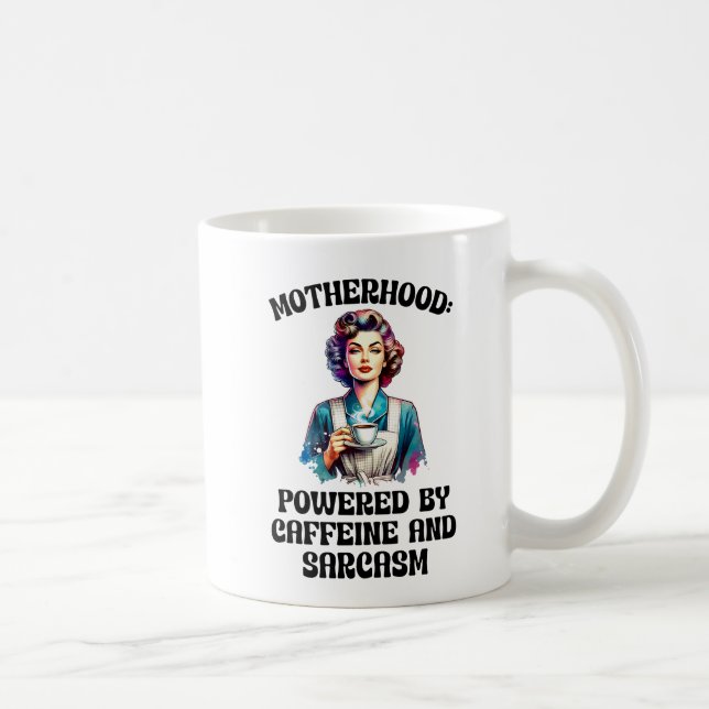 Retro Coffee Lady Mug – Vintage 1950s Housewife Kaffemugg (Höger)