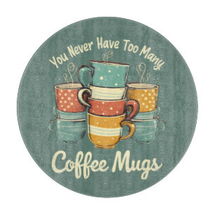 Retro Coffee Mugg Stack Illustration