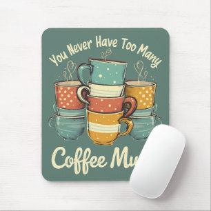 Retro Coffee Mugg Stack Illustration Musmatta