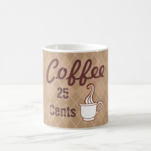 Retro Coffee Shop Coffee Mugg Gift (Center)