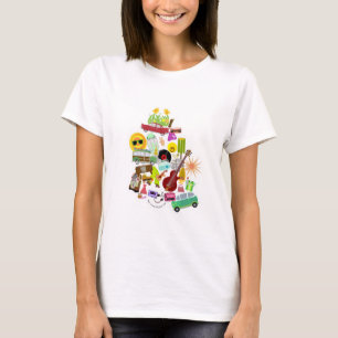 Retro Collage Illustrated Nostalgia Flashback Desi T Shirt