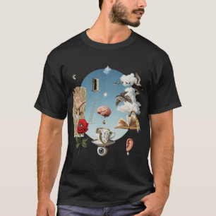 Retro Collage Surrealism Estetisk Vintage Konst T- T Shirt