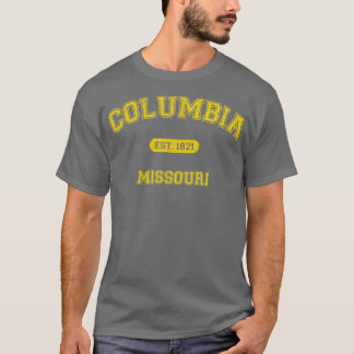 Retro CollegeStyle Columbia Missouri 1821 T Shirt