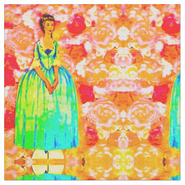 Retro Colonial Annie Fabric Tyg