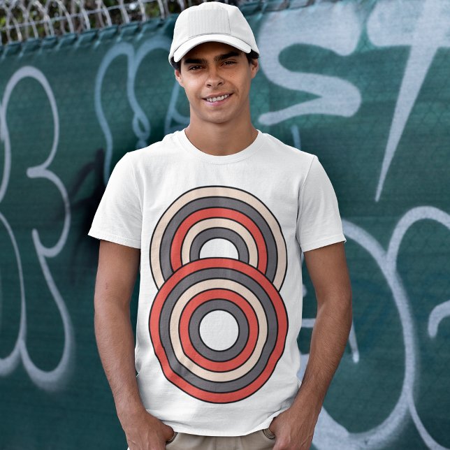 Retro Colord Circle T Shirt (Skapare uppladdad)