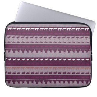 Retro Colorful Animals Mönster Laptop Fodral