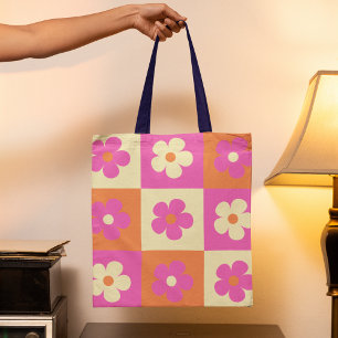 Retro Colorful BOHO-Blommönster Tygkasse