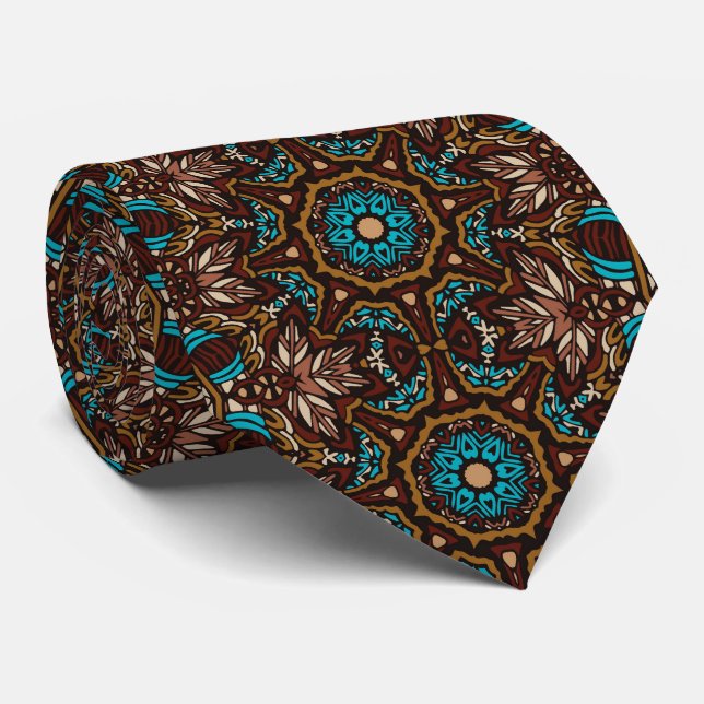 Retro Colorful Brown Custom Tie – Elegant Fashion Slips (Rullad)