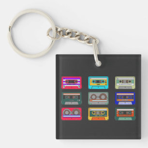 Retro Colorful Cassettes 80's Nostalgia