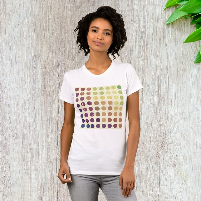 Retro Colorful Circles Womens T-Shirt (Skapare uppladdad)