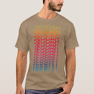 Retro Colorful City Nostalgic Jeddah T Shirt