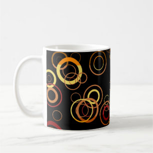 Retro Colorful Fifties Abstrakt Art 3 Kaffemugg