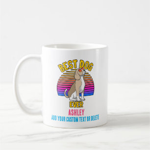 Retro Colorful Funny Beagle Hund Kaffemugg
