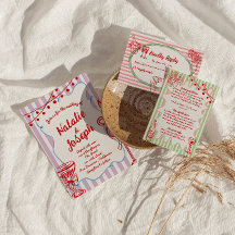 Retro Colorful Hand plockade Bröllop