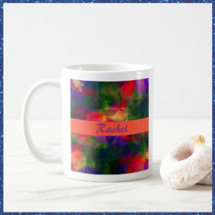 Retro Colorful Hippie Kaffemugg
