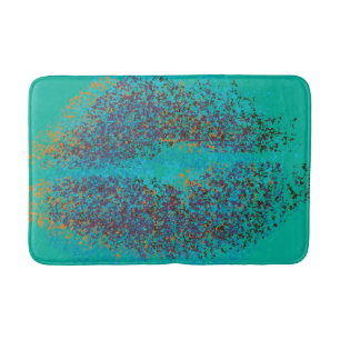 Retro Colorful Läppar Badrumsmatta