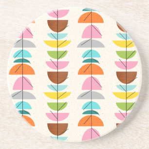 Retro Colorful Nests Sandstone Underlägg Sandsten