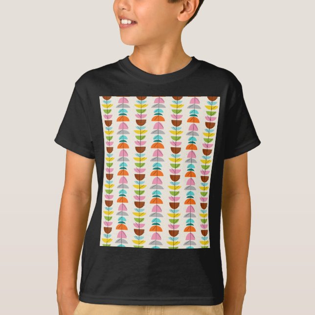 Retro Colorful Nests T-Shirt (Framsida)