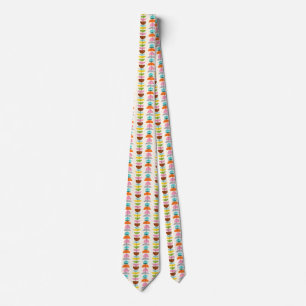 Retro Colorful Nests Tie Slips