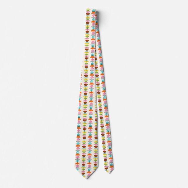 Retro Colorful Nests Tie Slips (Framsida)