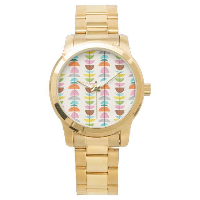 Retro Colorful Nests Watch Armbandsur (Framsida)