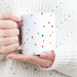 retro COLORFUL polka dot CHRISTMAS modern helgdag Kaffemugg