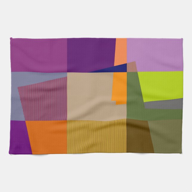 Retro Colorful Pop Art 2 Kökshandduk (Horisontell)