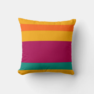 Retro Colorful Stripe Mönster Kudde