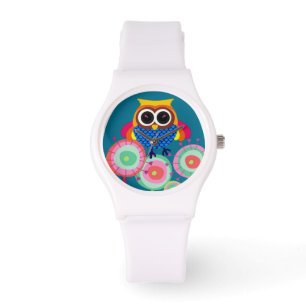 Retro Colorful Uggla Armbandsur