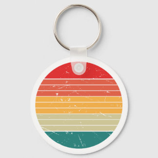 retro colors cute keychain nyckelring